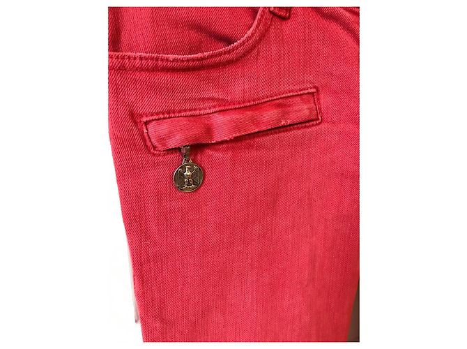 Jeans BALMAIN T.FR 38 Cotone Rosa - vista 3