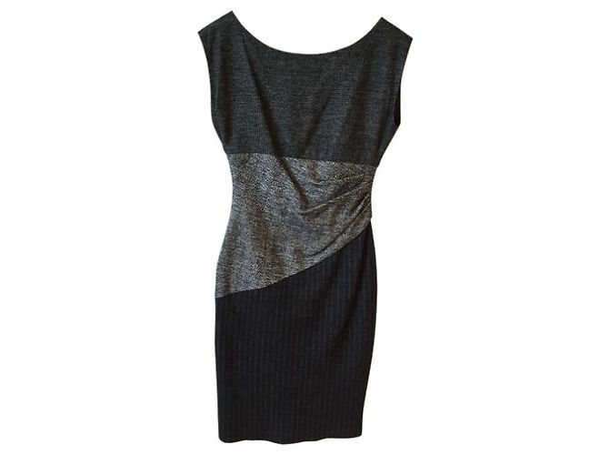 Vestido DIANE VON FURSTENBERG T.FR 36 Algodón Gris - vista 5