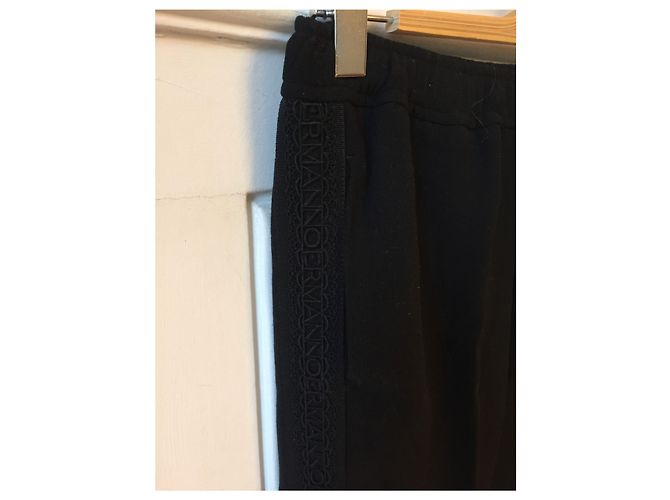 ERMANNO SCERVINO Pantalones T.FR 34 Viscosa Negro - vista 2