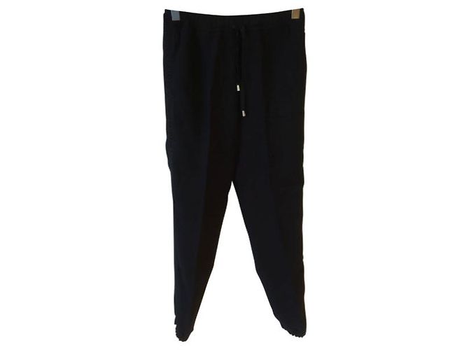 ERMANNO SCERVINO Pantalones T.FR 34 Viscosa Negro - vista 6