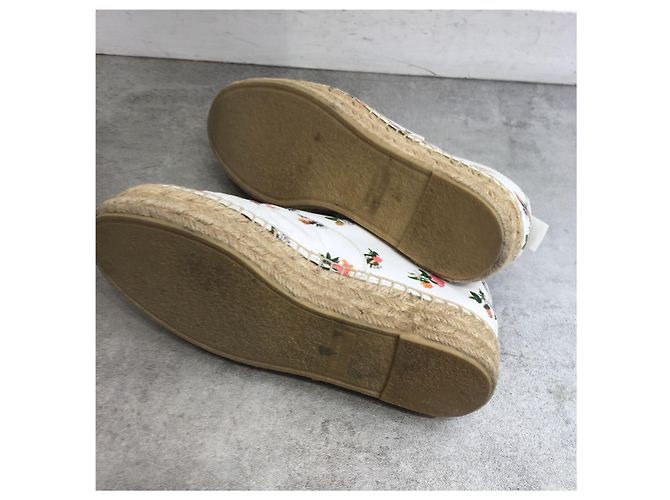 SAINT LAURENT Espadrilles T.EU 36 Pelle Bianco - vista 5
