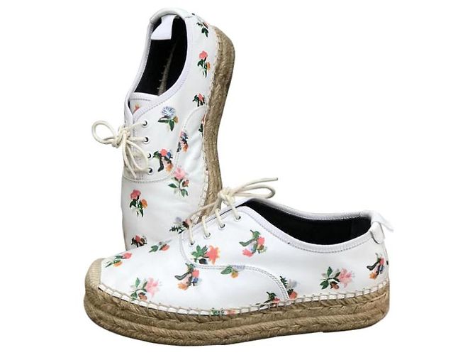 SAINT LAURENT Espadrilles T.EU 36 Pelle Bianco - vista 7