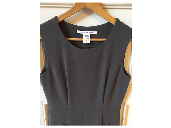 DIANE VON FURSTENBERG Kleider T.FR 36 Polyester Grau - Ansicht 2