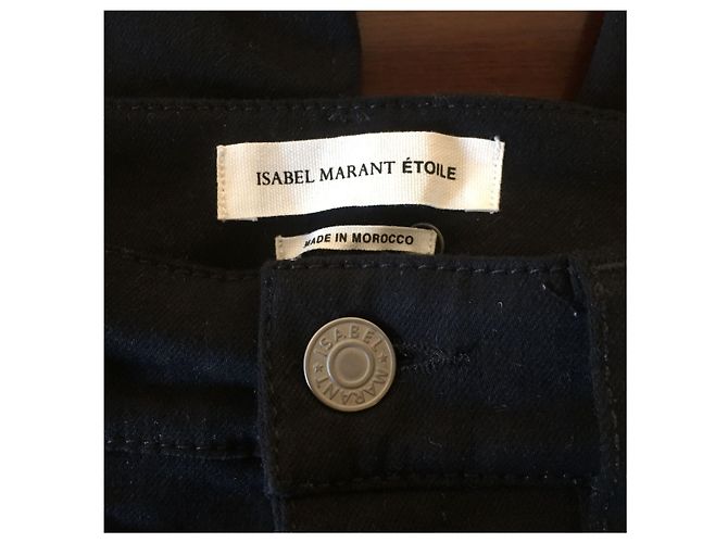 ISABEL MARANT ETOILE Jeans T.FR 36 Algodón Negro - vista 4