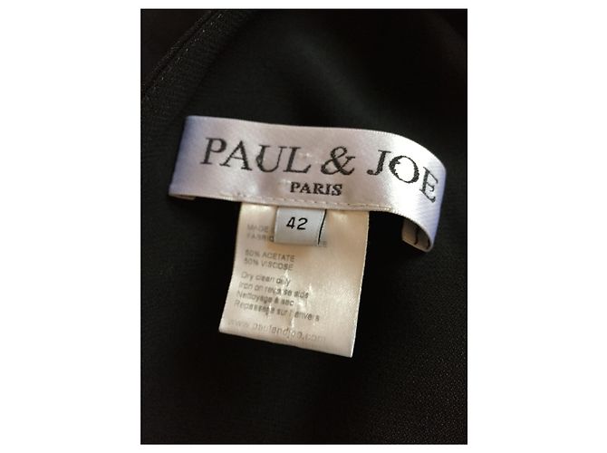 PAUL & JOE Kleid T.FR 42 Synthetisch Schwarz - Ansicht 4
