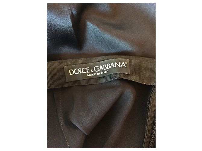 DOLCE & GABBANA Faldas T.FR 36 Seda Negro - vista 2
