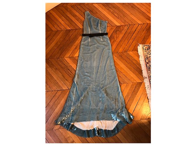 PRADA Kleid T.International XS Synthetisch Blau - Ansicht 2