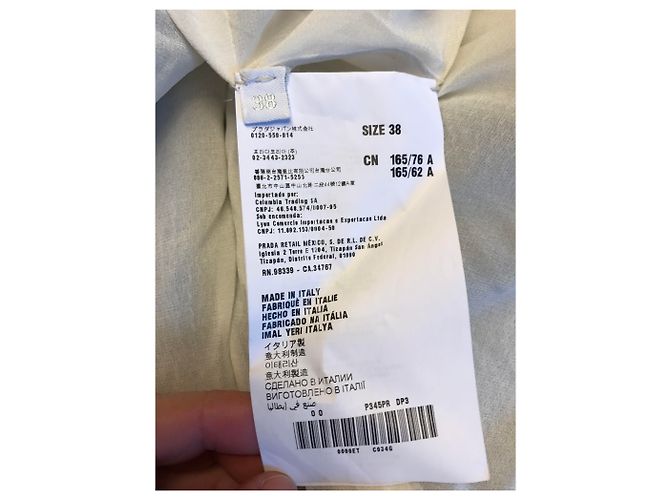 PRADA Kleid T.International XS Synthetisch Blau - Ansicht 8