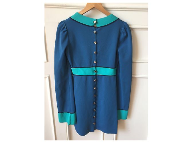 AZZARO Kleid T.International S Viskose Blau - Ansicht 3