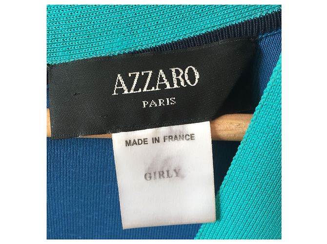 AZZARO Kleid T.International S Viskose Blau - Ansicht 5