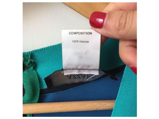 AZZARO Kleid T.International S Viskose Blau - Ansicht 6