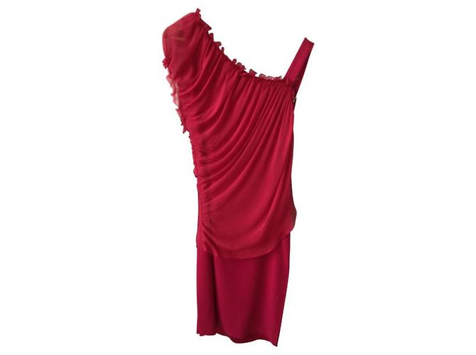 ALBERTA FERRETTI Kleider T.FR 36 Seide Rot - Ansicht 6