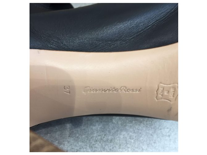 GIANVITO ROSSI Stivaletti T.EU 37 Pelle Nero - vista 8