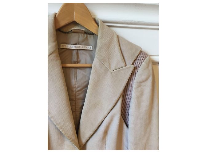Stella Mc Cartney STELLA MCCARTNEY Jacken T.International S Samt Beige - Ansicht 2