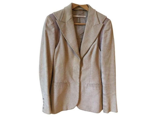 Stella Mc Cartney STELLA MCCARTNEY Jacken T.International S Samt Beige - Ansicht 6