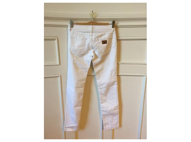 DOLCE & GABBANA Jeans T.FR 36 Algodón Blanco - vista 2