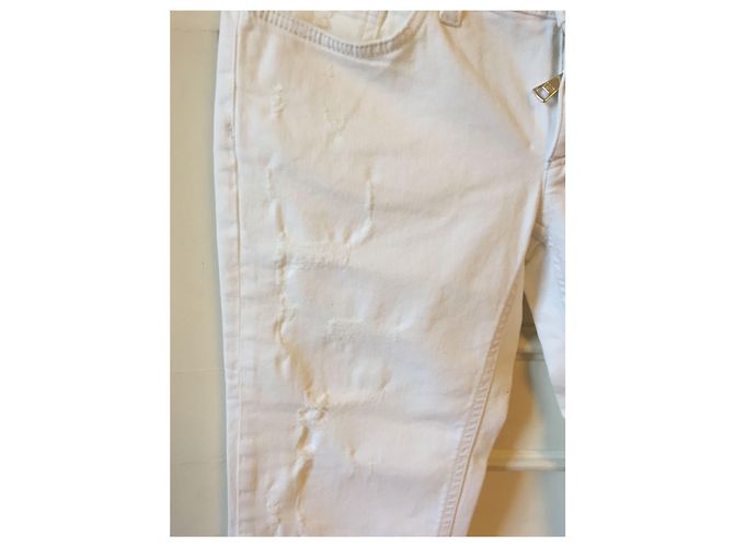 DOLCE & GABBANA Jeans T.FR 36 Algodón Blanco - vista 3