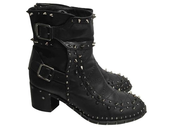 LAURENCE DACADE Botines T.EU 38 Cuero Negro - vista 6