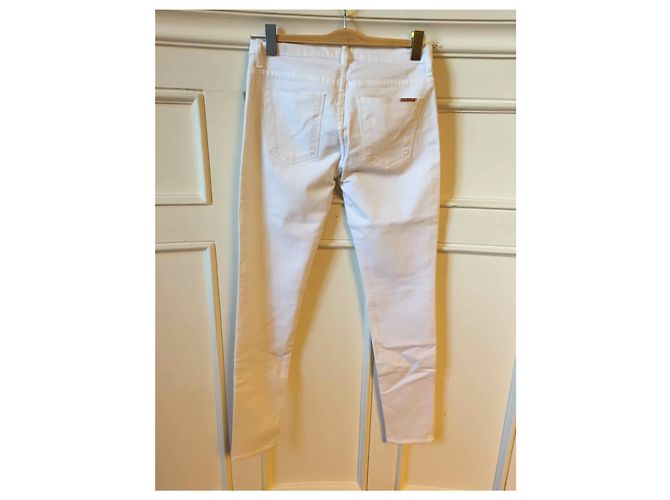 HUDSON Jeans T.FR 36 Cotone Bianco - vista 2