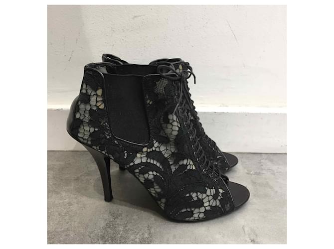 GIVENCHY Stivaletti T.EU 38 Tessuto Nero - vista 2