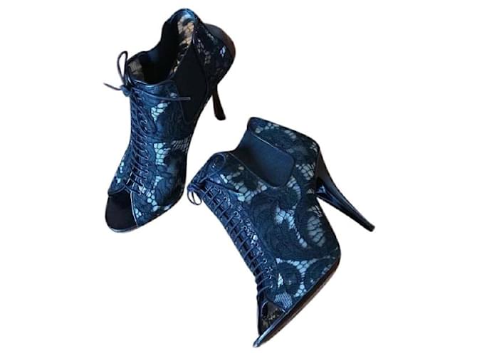 GIVENCHY Stivaletti T.EU 38 Tessuto Nero - vista 8