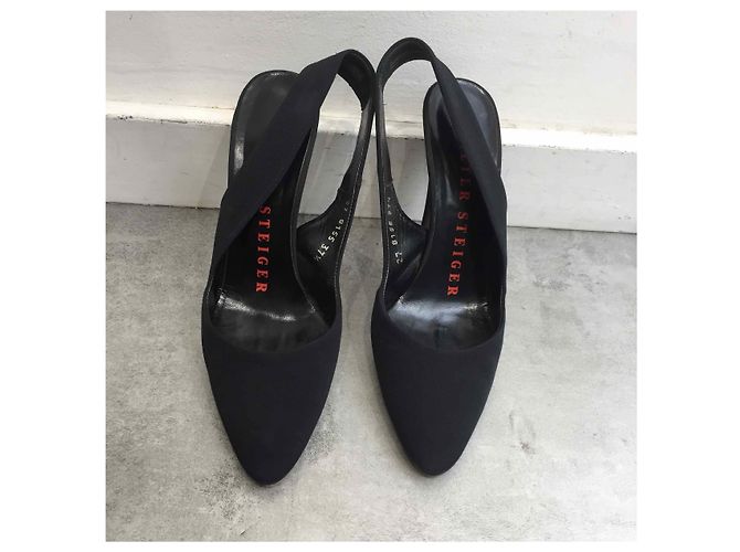 WALTER STEIGER Tacchi T.EU 37.5 Tessuto Nero - vista 2