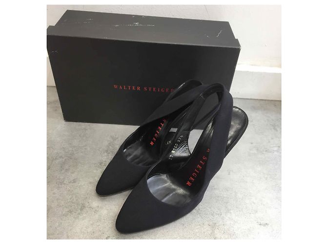 WALTER STEIGER Tacchi T.EU 37.5 Tessuto Nero - vista 6