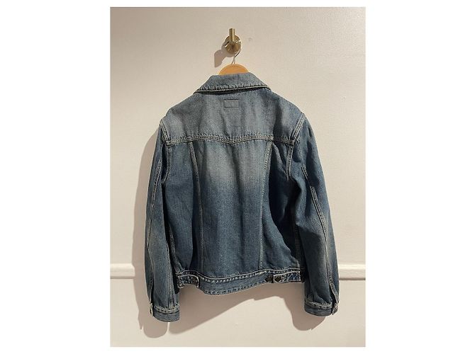 Chaqueta SAINT LAURENT T.International M Algodón Azul - vista 3