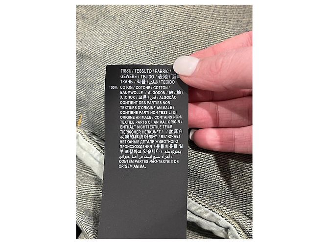 Chaqueta SAINT LAURENT T.International M Algodón Azul - vista 6