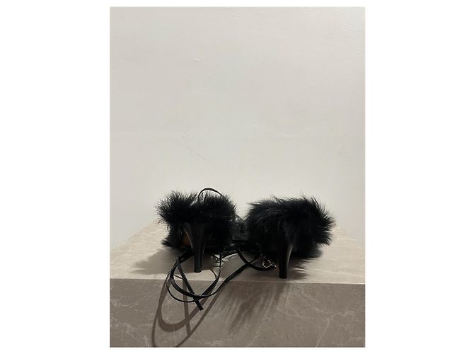 Sandali KHAITE T.EU 37.5 in Pelliccia Nero - vista 3