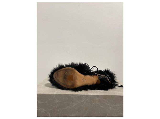 Sandali KHAITE T.EU 37.5 in Pelliccia Nero - vista 4