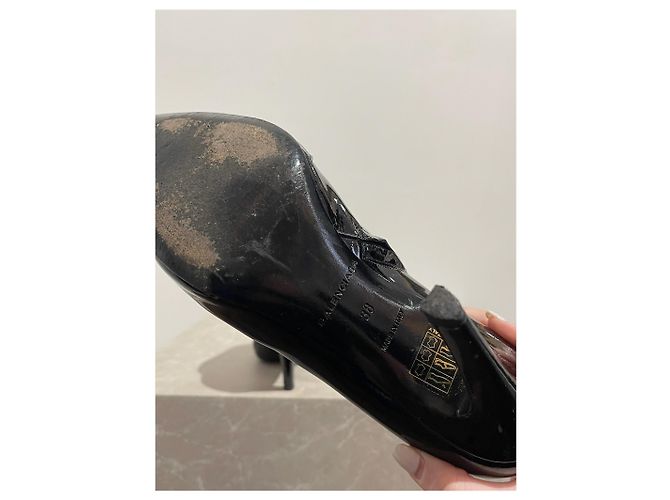 Stivaletti BALENCIAGA T.EU 38 Pelle verniciata - vista 4