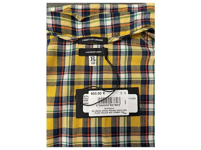 Abito R13 in cotone multicolore - vista 2