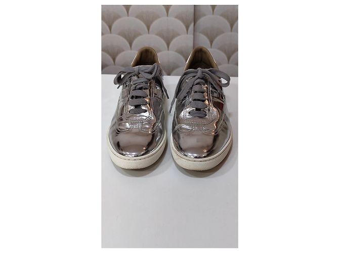 Hermès Trail Sneaker Silber Leder - Ansicht 10