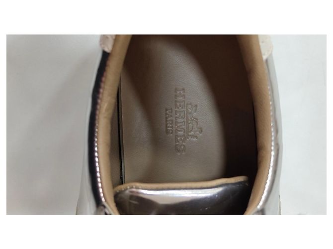 Hermès Trail Sneaker Silber Leder - Ansicht 6