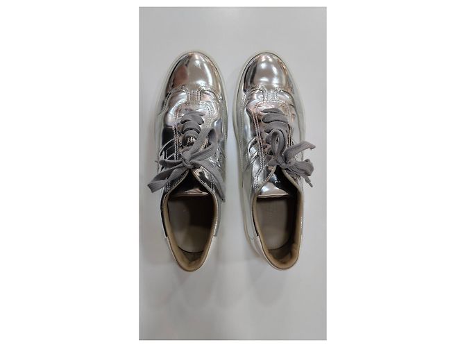 Hermès Trail Sneaker Silber Leder - Ansicht 7