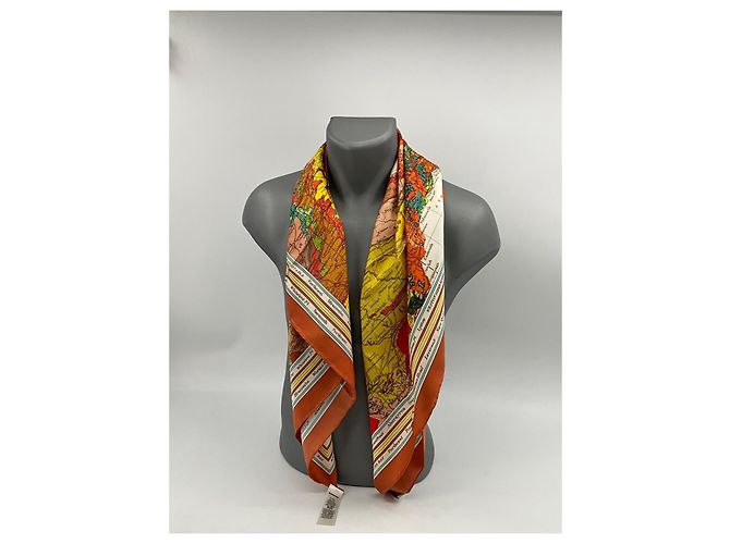 Sciarpa di seta Burberry 90x90cm Multicolore - vista 11