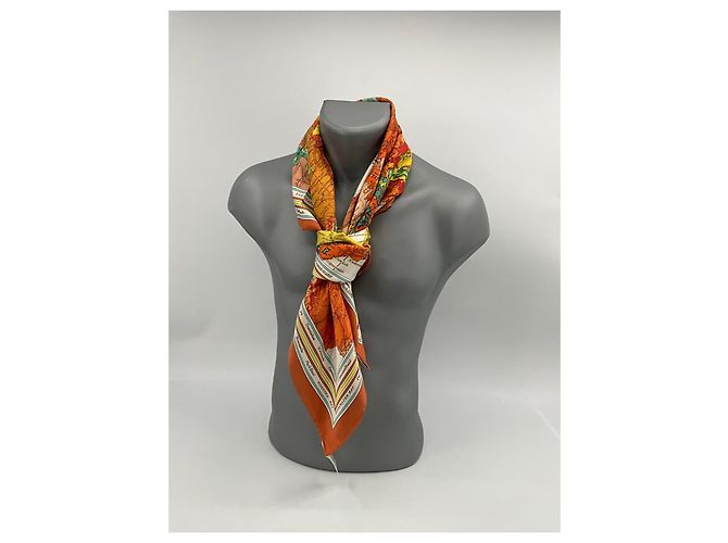 Sciarpa di seta Burberry 90x90cm Multicolore - vista 12