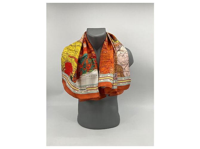 Sciarpa di seta Burberry 90x90cm Multicolore - vista 14