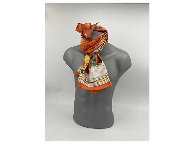 Sciarpa di seta Burberry 90x90cm Multicolore - vista 16