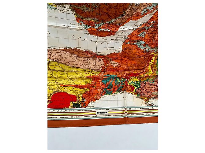 Sciarpa di seta Burberry 90x90cm Multicolore - vista 3