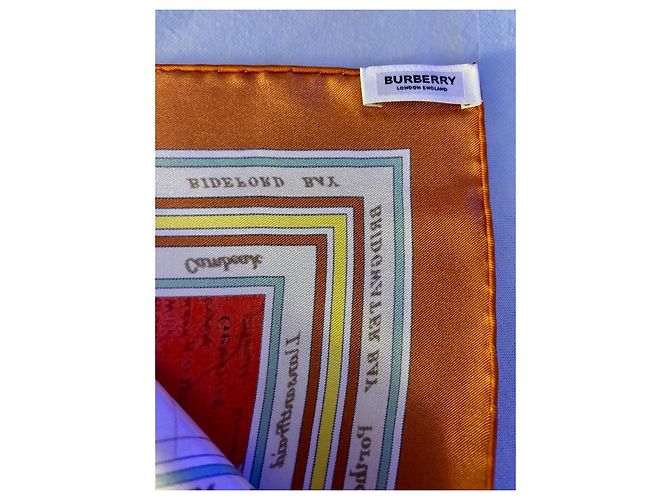 Sciarpa di seta Burberry 90x90cm Multicolore - vista 4