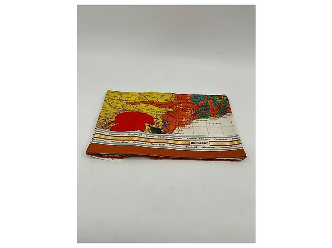 Sciarpa di seta Burberry 90x90cm Multicolore - vista 9