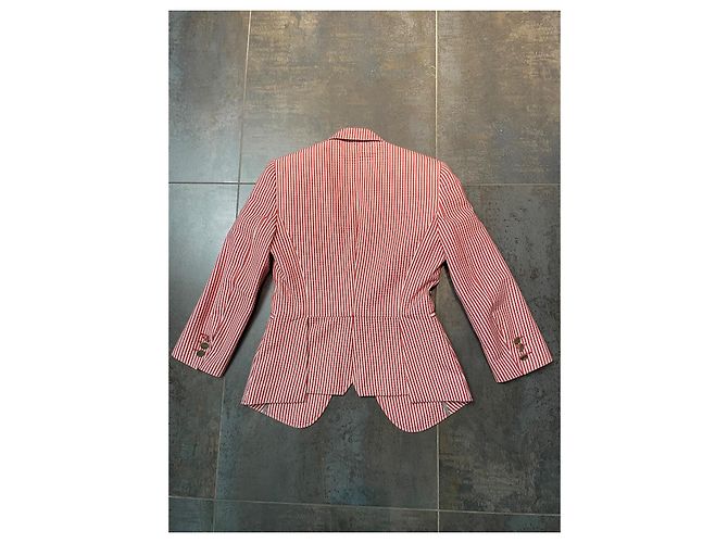 Blazer Paul Smith Rojo de Algodón Corte Slim Roja - vista 5