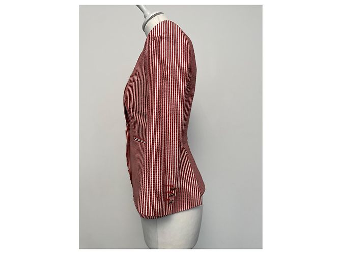 Blazer Paul Smith Rojo de Algodón Corte Slim Roja - vista 7