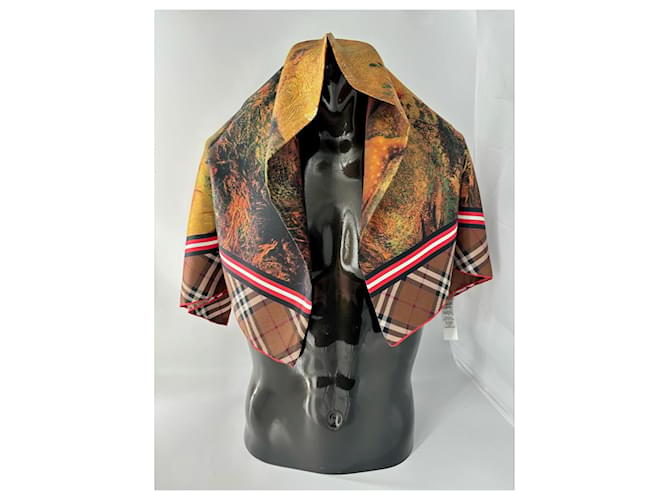 Foulard en soie Burberry Bambi 90cm Multicolore - vue 4
