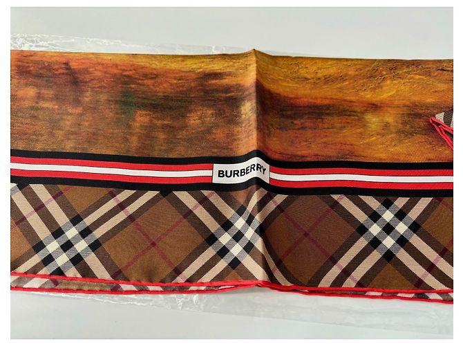 Foulard en soie Burberry Bambi 90cm Multicolore - vue 9