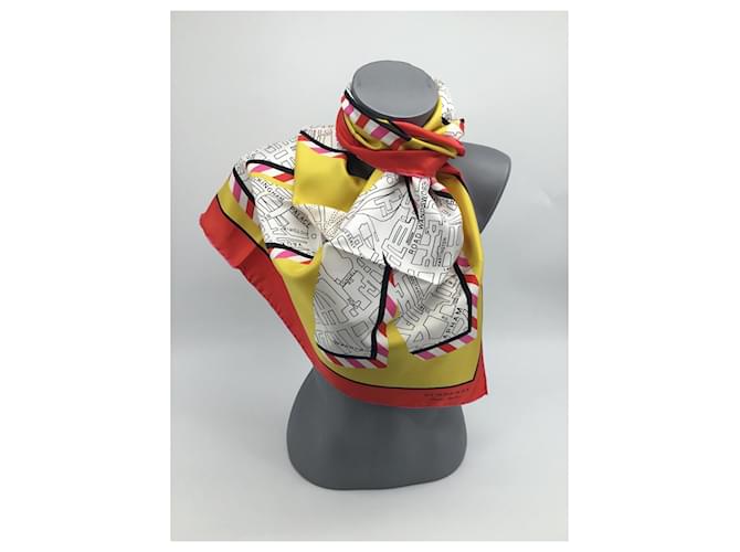 Sciarpa di seta Burberry 90cm x 90cm Multicolore - vista 5