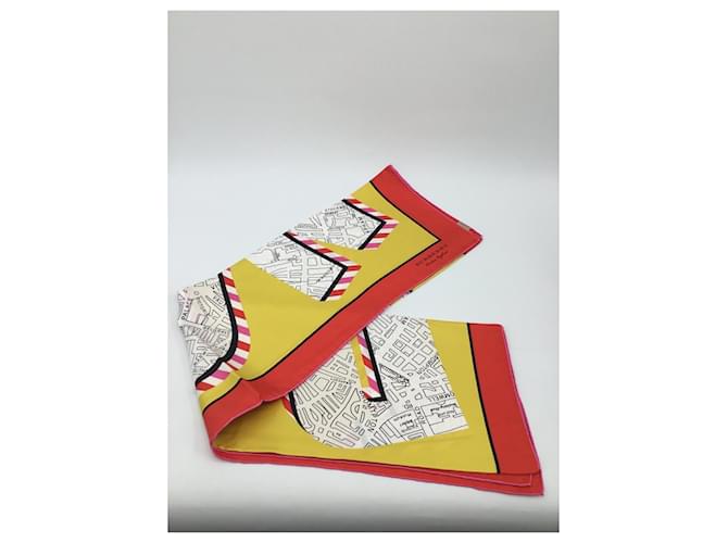 Sciarpa di seta Burberry 90cm x 90cm Multicolore - vista 6