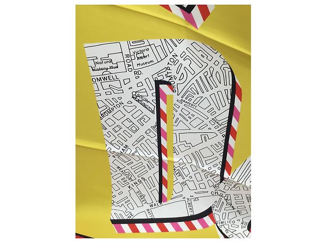 Sciarpa di seta Burberry 90cm x 90cm Multicolore - vista 7